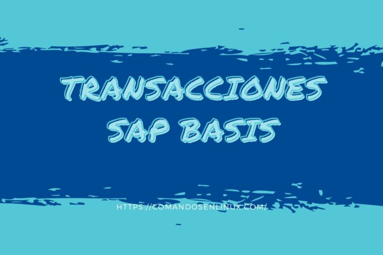 Transacciones SAP BASIS